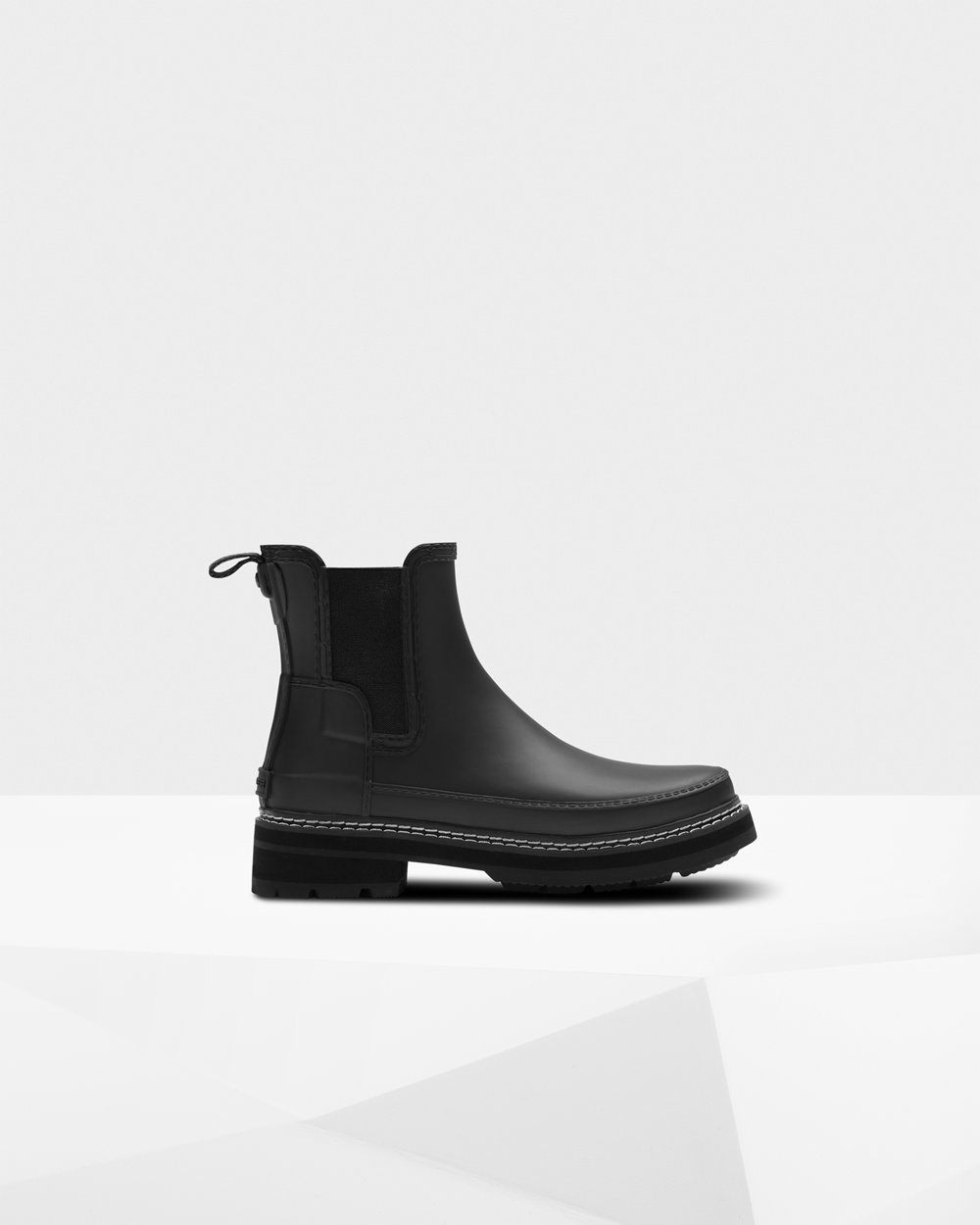 Botas Chelsea Hunter Feminina Pretas - Refined Stitch Detail - 37VHDUIOF